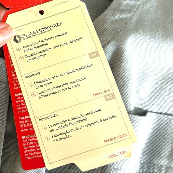 NWT North Face Blue Tie Waist Sleeveless 100% Organic Cotton Mini Dress Size M - Picture 14 of 14